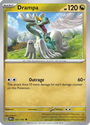 Drampa (161) [SV03 Obsidian Flames] Reverse Holofoil - Uncommon