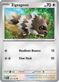 Zigzagoon (167) [SV03 Obsidian Flames] Reverse Holofoil - Common