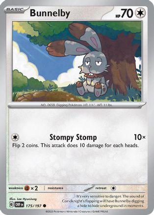 Bunnelby (175) [SV03 Obsidian Flames] Reverse Holofoil - Common