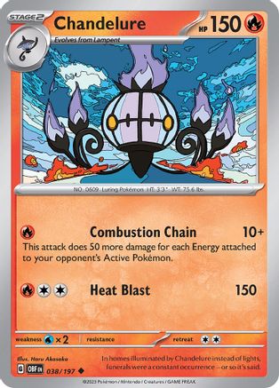 Chandelure (038) [SV03 Obsidian Flames] - Uncommon