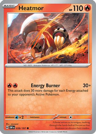 Heatmor (039) [SV03 Obsidian Flames] - Common