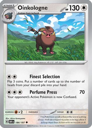 Oinkologne (184/197) [SV03 Obsidian Flames] - Uncommon