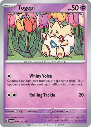 Togepi (083) [SV03 Obsidian Flames] Reverse Holofoil - Common