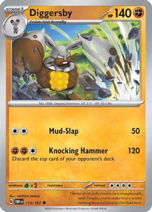 Diggersby (113) [SV03 Obsidian Flames] Reverse Holofoil - Uncommon