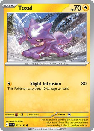 Toxel (071) [SV03 Obsidian Flames] Reverse Holofoil - Common