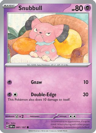 Snubbull (087) [SV03 Obsidian Flames] - Common