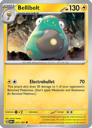 Bellibolt (077/197) [SV03 Obsidian Flames] - Uncommon
