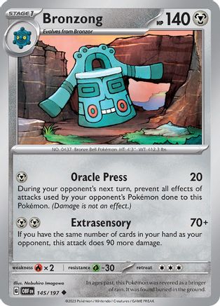 Bronzong (145) [SV03 Obsidian Flames] - Uncommon