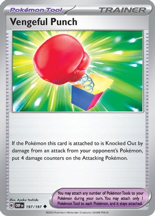 Vengeful Punch (197) [SV03 Obsidian Flames] Reverse Holofoil - Uncommon