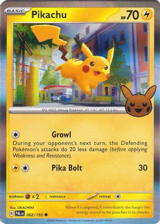 Pikachu (062/193) [Trick or Trade BOOster Bundle 2023] Holofoil - Common