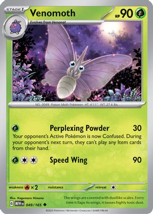 Venomoth (049) [SV Scarlet & Violet 151] Reverse Holofoil - Uncommon