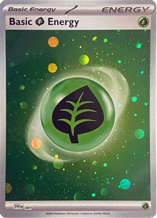 Basic Grass Energy (Cosmos Holo) (001) [SVE Scarlet & Violet Energies] Holofoil - Common