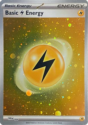 Basic Lightning Energy (Cosmos Holo) (004) [SVE Scarlet & Violet Energies] Holofoil - Common