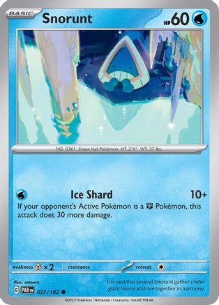 Snorunt (037/182) [SV04 Paradox Rift] - Common
