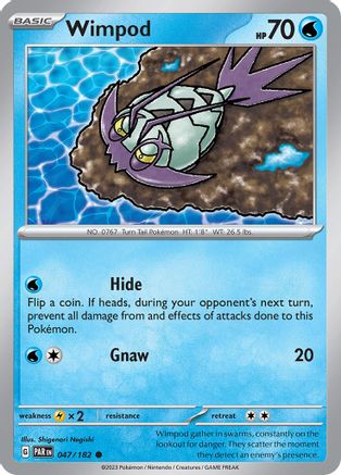 Wimpod (047/182) [SV04 Paradox Rift] Reverse Holofoil - Common