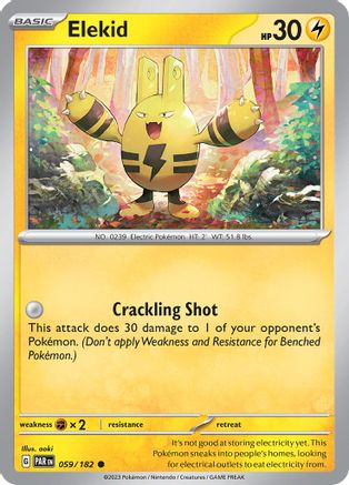 Elekid (059) [SV04 Paradox Rift] Reverse Holofoil - Common