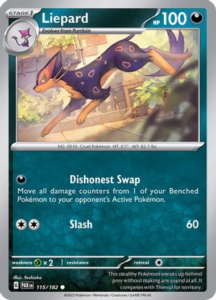Liepard (115) [SV04 Paradox Rift] Reverse Holofoil - Common