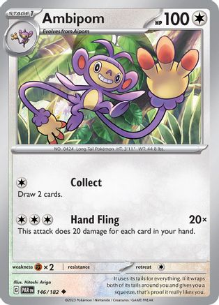Ambipom (146) [SV04 Paradox Rift] Reverse Holofoil - Uncommon