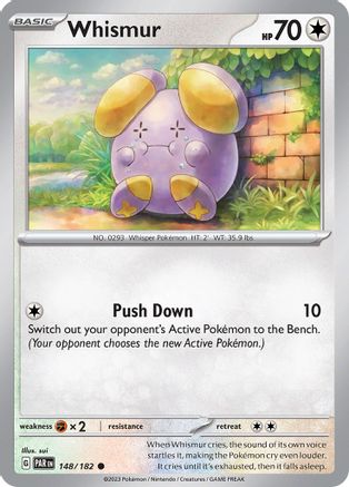 Whismur (148) [SV04 Paradox Rift] Reverse Holofoil - Common