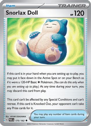 Snorlax Doll (175) [SV04 Paradox Rift] Reverse Holofoil - Uncommon
