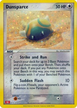Dunsparce (015/034) [Trading Card Game Classic] Holofoil - Classic Collection
