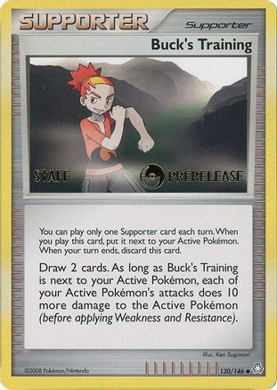 Buck's Training (Prerelease) [Staff] (130/146) [Miscellaneous Cards & Products] - Promo
