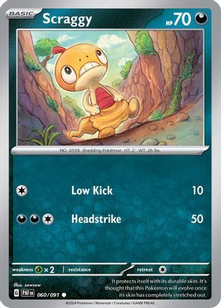 Scraggy (060) [SV Paldean Fates] - Common