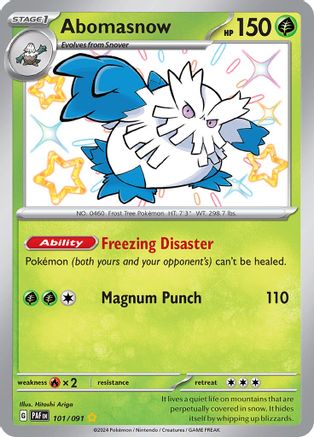 Abomasnow (101) [SV Paldean Fates] Holofoil - Shiny Rare