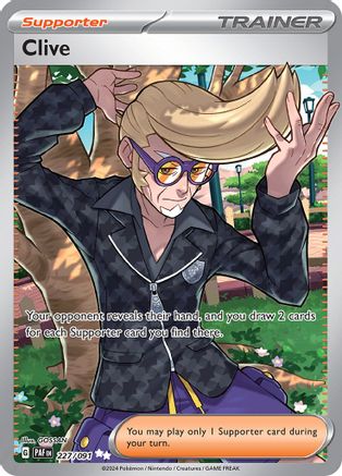 Clive (227/091) [SV Paldean Fates] Holofoil - Ultra Rare