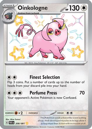 Oinkologne (208/091) [SV Paldean Fates] Holofoil - Shiny Rare