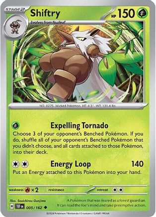 Shiftry (005/162) [SV05 Temporal Forces] Reverse Holofoil - Uncommon