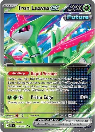 Iron Leaves ex (025/162) [SV05 Temporal Forces] Holofoil - Double Rare