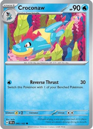 Croconaw (040) [SV05 Temporal Forces] Reverse Holofoil - Common