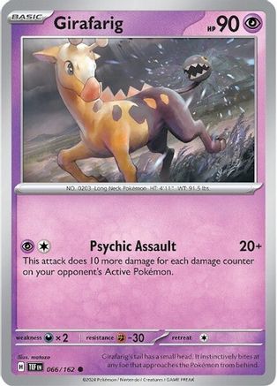 Girafarig (066) [SV05 Temporal Forces] Reverse Holofoil - Common