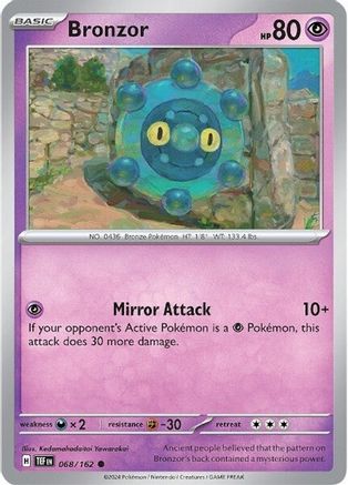 Bronzor (068/162) [SV05 Temporal Forces] Reverse Holofoil - Common