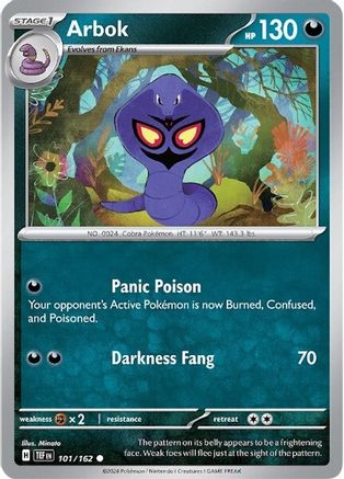 Arbok (101/162) [SV05 Temporal Forces] Reverse Holofoil - Common