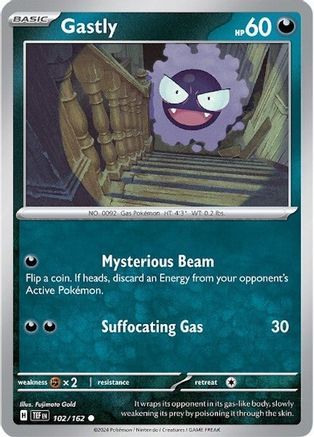 Gastly (102/162) [SV05 Temporal Forces] Reverse Holofoil - Common