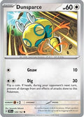 Dunsparce (128) [SV05 Temporal Forces] Reverse Holofoil - Common