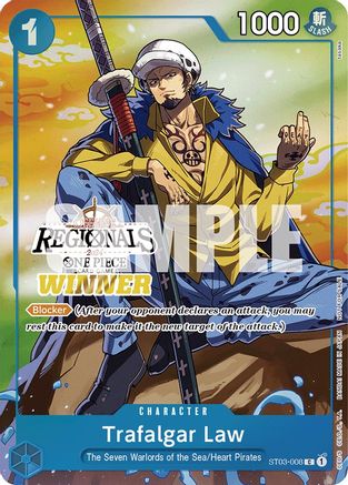 Trafalgar Law (Offline Regional 2024 Vol. 2) [Winner] (ST03-008) - One Piece Promotion Cards Foil