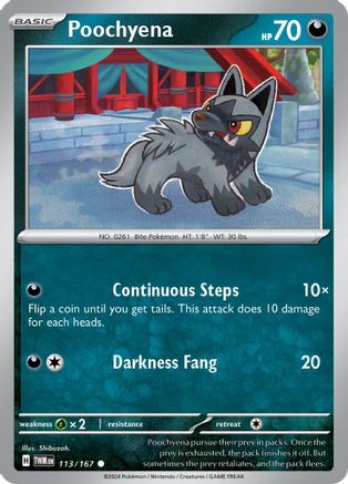 Poochyena (113) [SV06 Twilight Masquerade] - Common