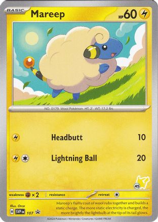 Mareep - Pikachu (107) [Battle Academy 2024] - Promo