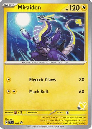 Miraidon - Pikachu (148) [Battle Academy 2024] - Promo