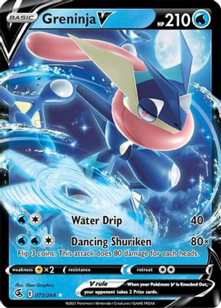 Greninja V (Non-Holo) (73/264) [Deck Exclusives] - Promo