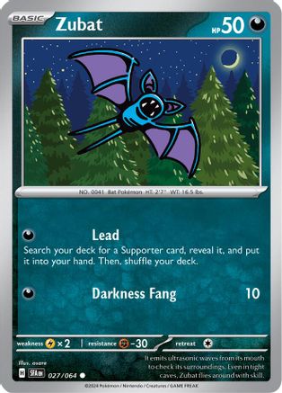 Zubat (027) [SV Shrouded Fable] - Common