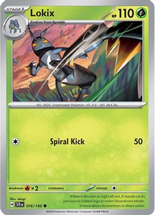 Lokix (016) [SV07 Stellar Crown] Reverse Holofoil - Common