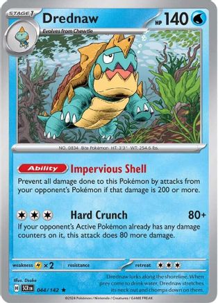 Drednaw (044) [SV07 Stellar Crown] Holofoil - Rare
