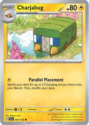 Charjabug (052) [SV07 Stellar Crown] Reverse Holofoil - Common