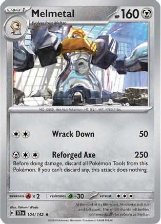 Melmetal (104) [SV07 Stellar Crown] Reverse Holofoil - Rare