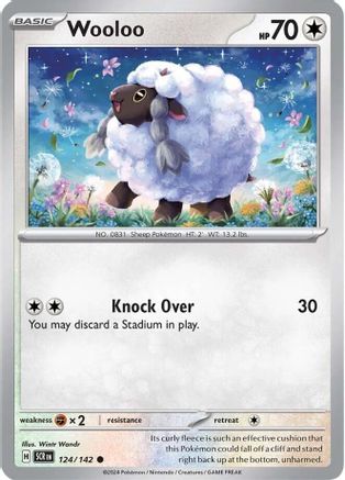Wooloo (124) [SV07 Stellar Crown] - Common
