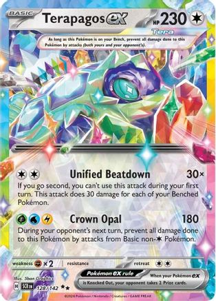 Terapagos ex (128/142) [SV07 Stellar Crown] Holofoil - Double Rare